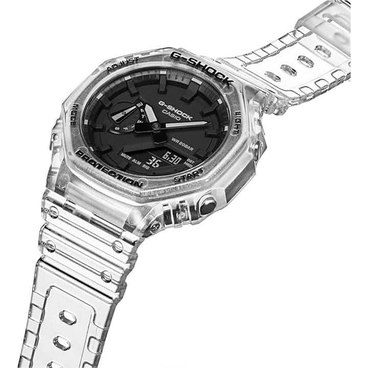 Casio G-Shock GA-2100SKE-7AER Transparent Armor Watch - View 2