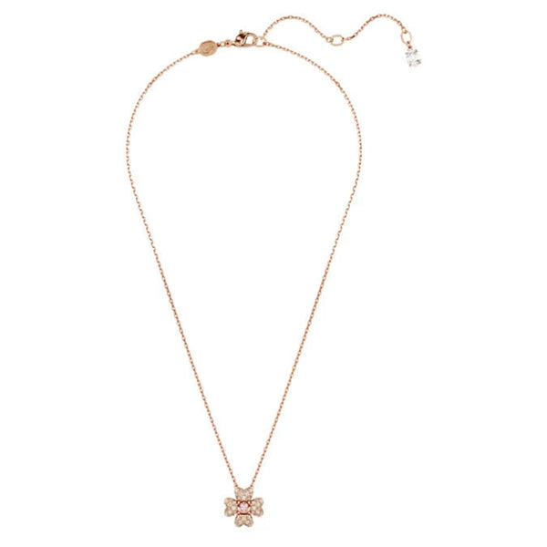 Swarovski Idyllia Clover Pendant, 5674211, Rose Gold-Tone - View 1