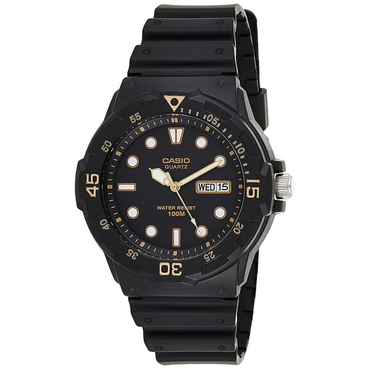 Casio MRW-200H-1EVDF Men's Everyday Black Resin Watch - View 1