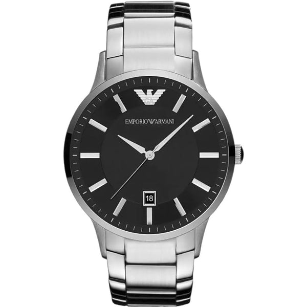 Armani AR11181 Men's Classic Silver Watch - View 1