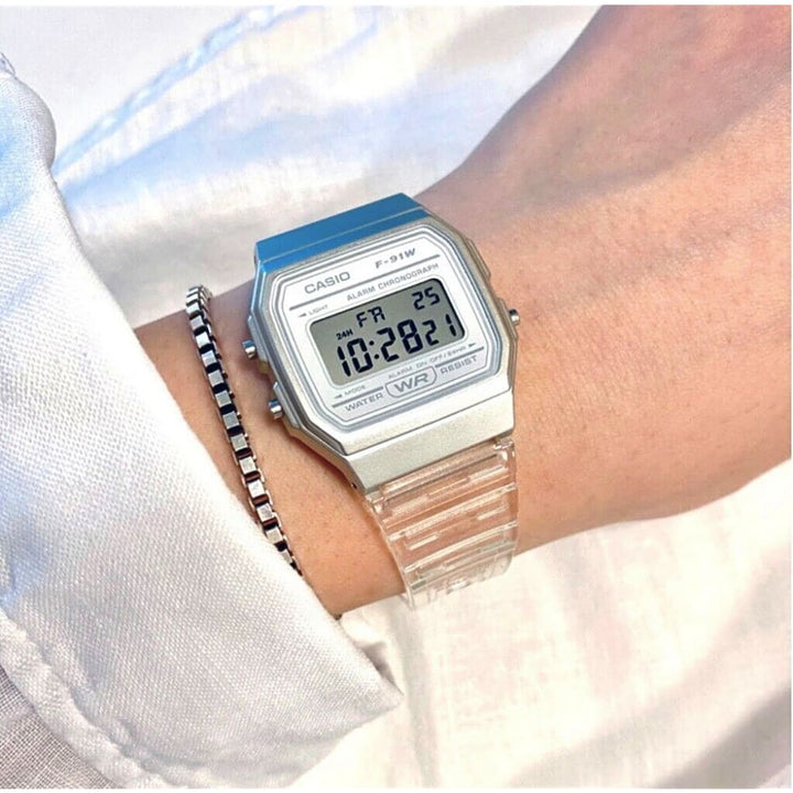 Casio POP F-91WS-7DF Classic White Digital Watch - View 2
