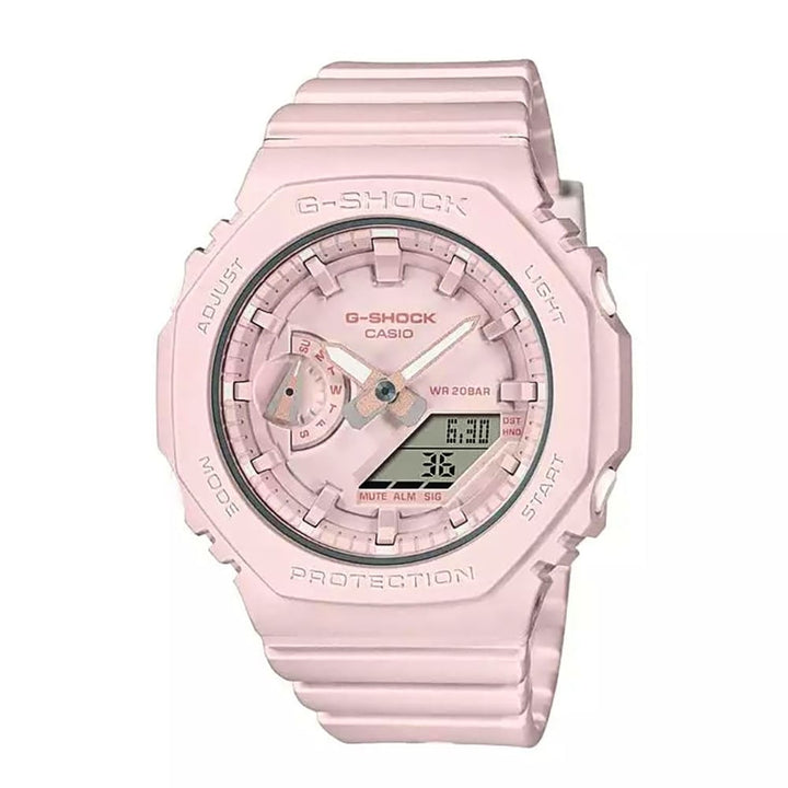 Casio G-Shock GMA-S2100BA-4AER Women's Pink Leather Watch - View 1