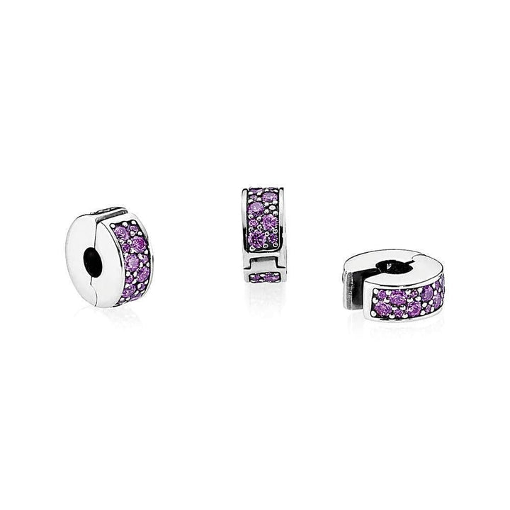 Pandora Purple Pave Clip Charm 791817CFP - View 3