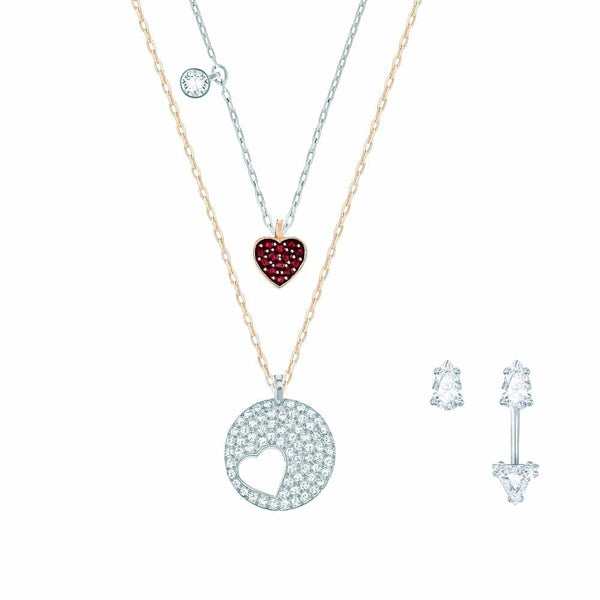 Swarovski Crystal Wishes Red Heart Set 5291089 - View 1