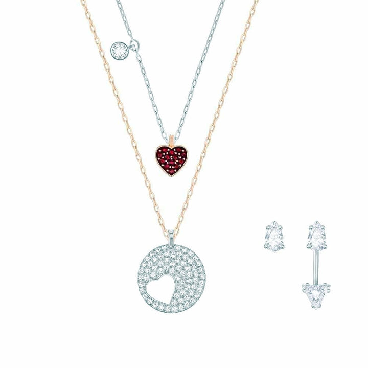 Swarovski Crystal Wishes Red Heart Set 5291089 - View 1