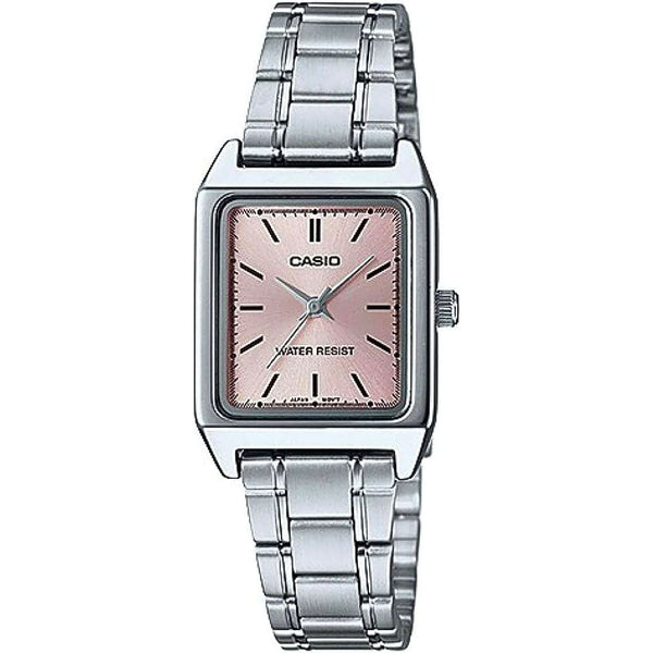 Casio LTP-V007D-4EUDF Women's Silver and Pink Watch - View 1