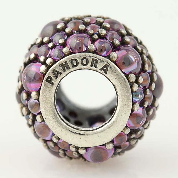 Pandora Purple Shimmering Droplets Charm 791755CFP - View 1