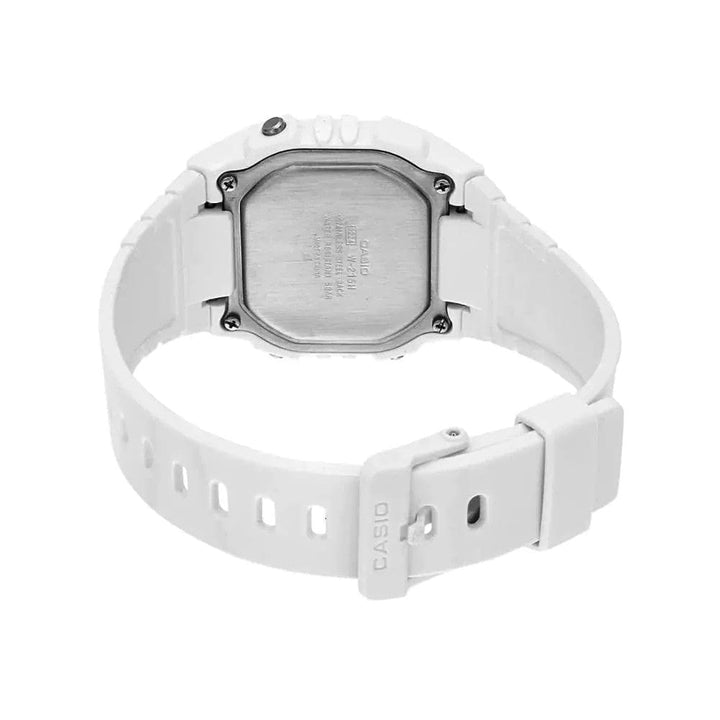 Casio Digital W-215H-7AVDF Modern White Watch - View 2