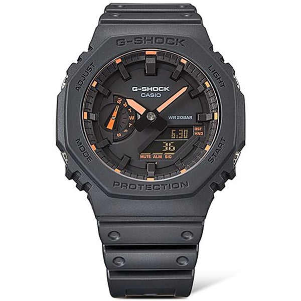 Casio G-Shock GA-2100-1A4ER: The Red Accent Carbon Core - View 1