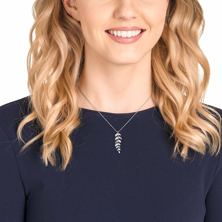 Swarovski Mayfly Rhodium Plated Pendant - White 5423184 - View 3