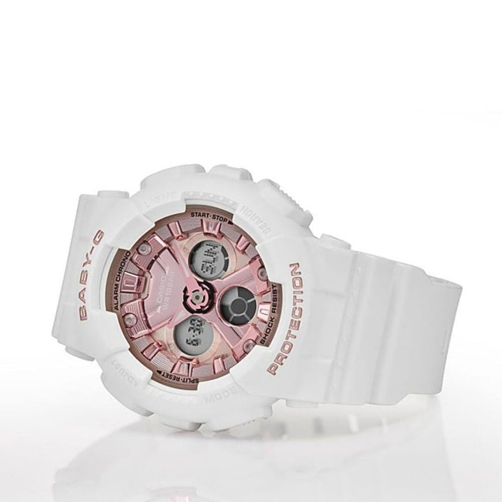 Casio Baby-G BA-130-7A1DR White & Pink Fashion Watch - View 2