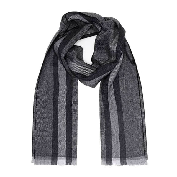 Gucci Dark Grey & Black Wool Scarf 387574-4G200-1361 - View 1