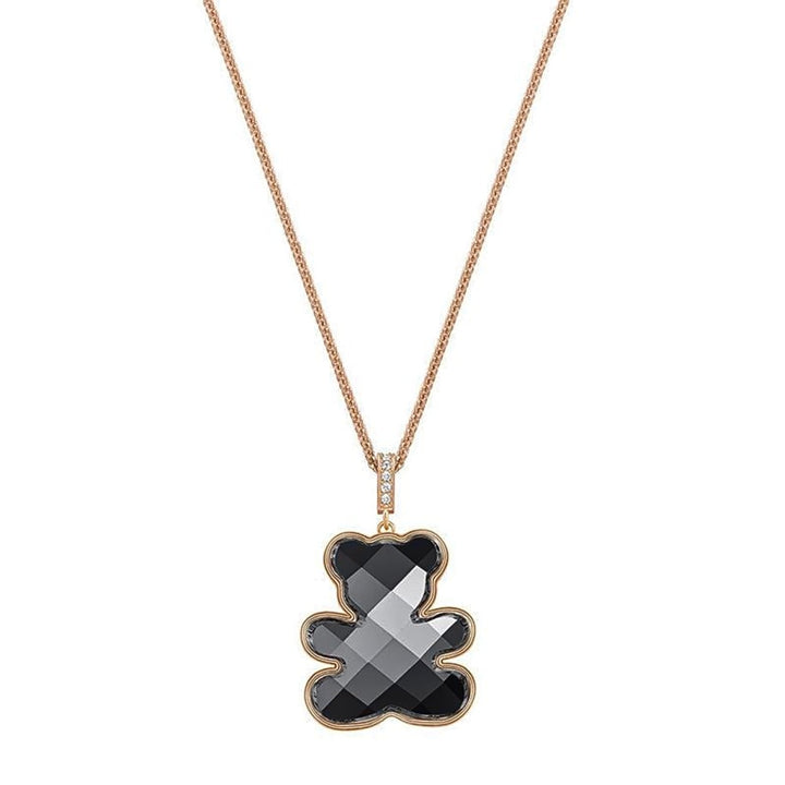 Swarovski Black Teddy Bear Pendant Necklace 5300446 - View 1