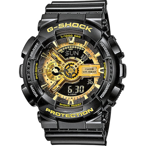 Casio G-Shock GA-110GB-1AER Black & Gold Analog-Digital Watch - View 1