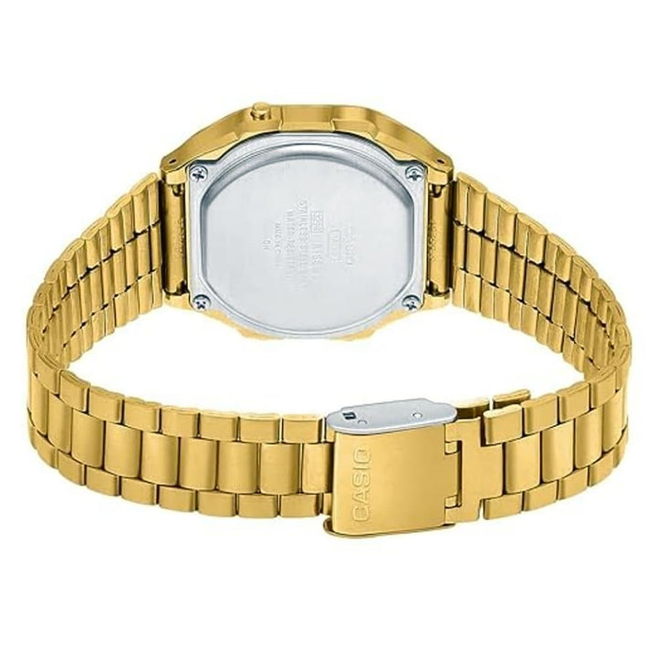 Casio Digital A168WERG-2ADF Gold Tone Stainless Steel Watch - View 2