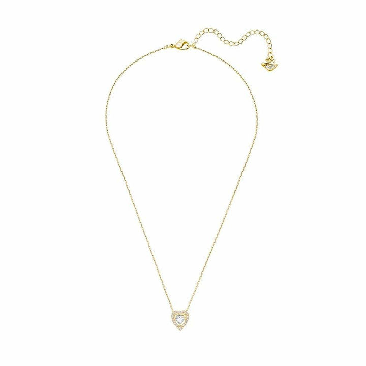 Swarovski Sparkling Dance Heart Necklace - Gold, 5284190 - View 2