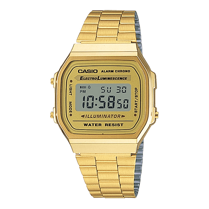 Casio Vintage A168WG-9WDF Gold-Tone Digital Watch - View 1