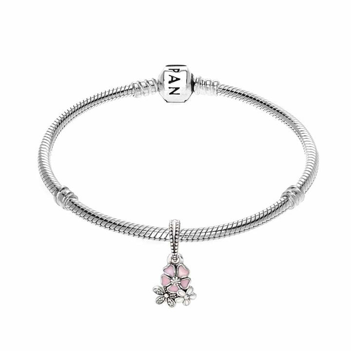 Pandora Poetic Blooms Pendant Charm 791824ENMX - View 2