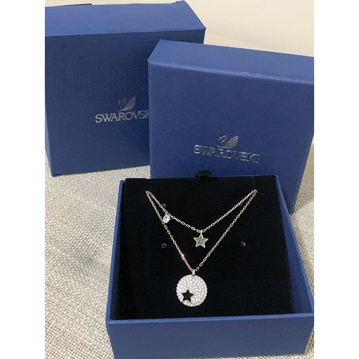 Swarovski Crystal Wishes Blue Star Pendant Set 5253997 - View 3