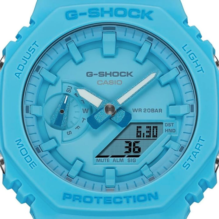 Casio G-Shock GA-2100-2A2ER Tone-on-Tone Blue Timepiece - View 2