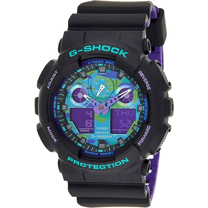 Casio G-Shock GA-100BL-1ADR Retrograde Style Watch - View 1