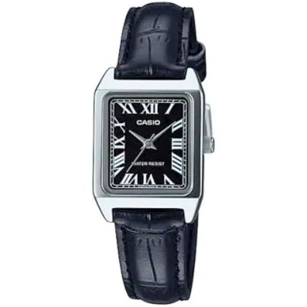 Casio LTP-V007L-1BUDF Women's Roman Numeral Leather Watch - View 1