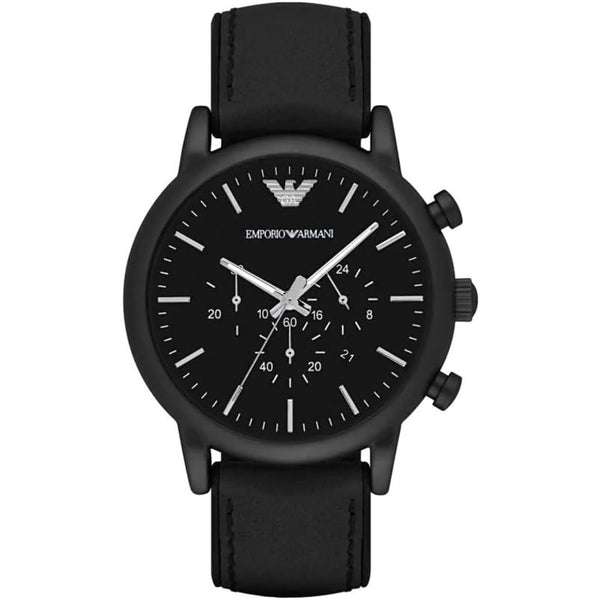 Armani AR1970 Men's Black Dial Stainless Steel Watch - View 1