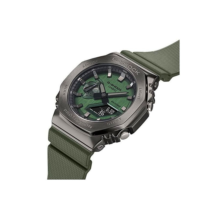 Casio G-Shock GM-2100B-3ADR Green Metal Series Watch - View 5