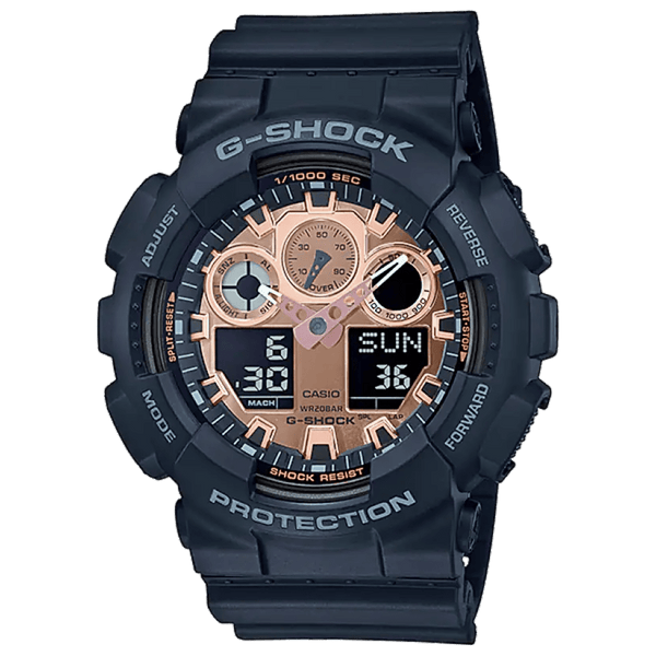 Casio G-Shock GA-100MMC-1ADR Analog-Digital Brown Accent Watch - View 1