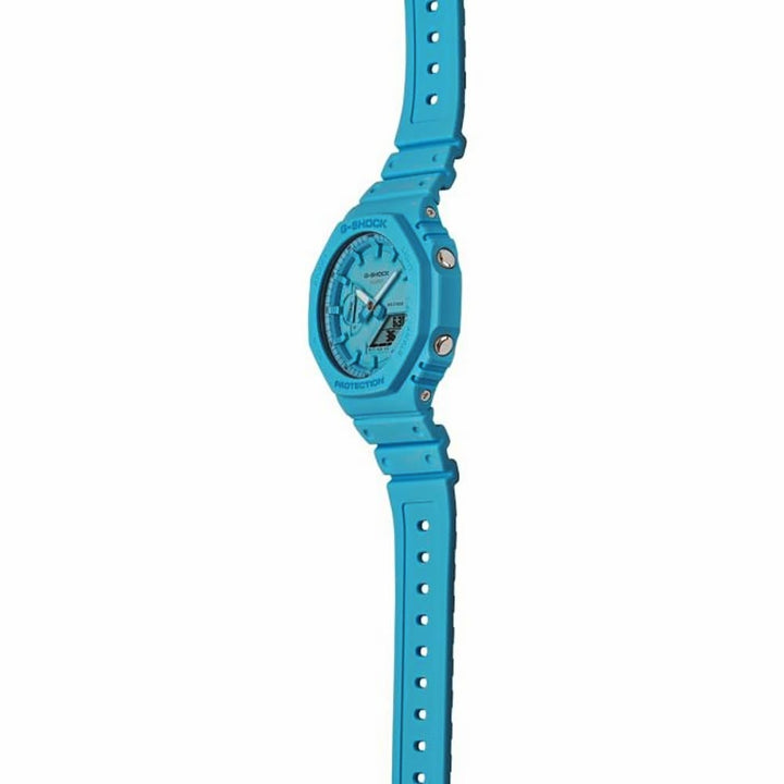 Casio G-Shock GA-2100-2A2ER Tone-on-Tone Blue Timepiece - View 3