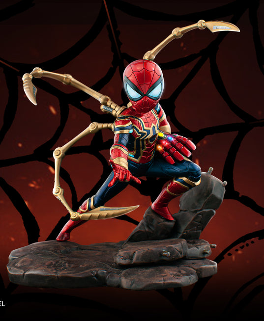 漫威復仇者聯盟：蜘蛛俠--鐵甲蜘蛛特別版正版模型手辦人偶玩具終局之戰版 Marvel's Avengers: Iron Spider spider man Figure Toy back