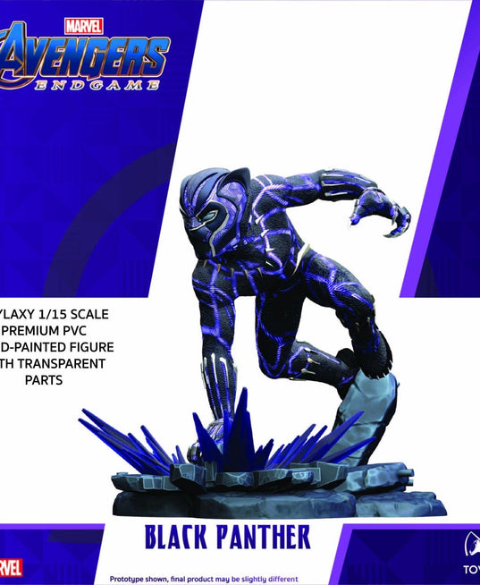 Marvel Avengers Endgame Premium PVC Black Panther Official Figure Toy pose